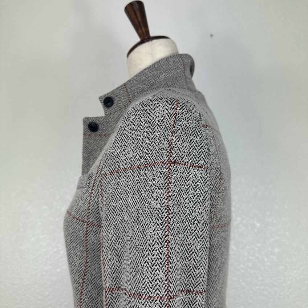 Rag & Bone Slade Ponte Blazer Women Size 0 Gray Herringbone Windowpane Check - Picture 9 of 16